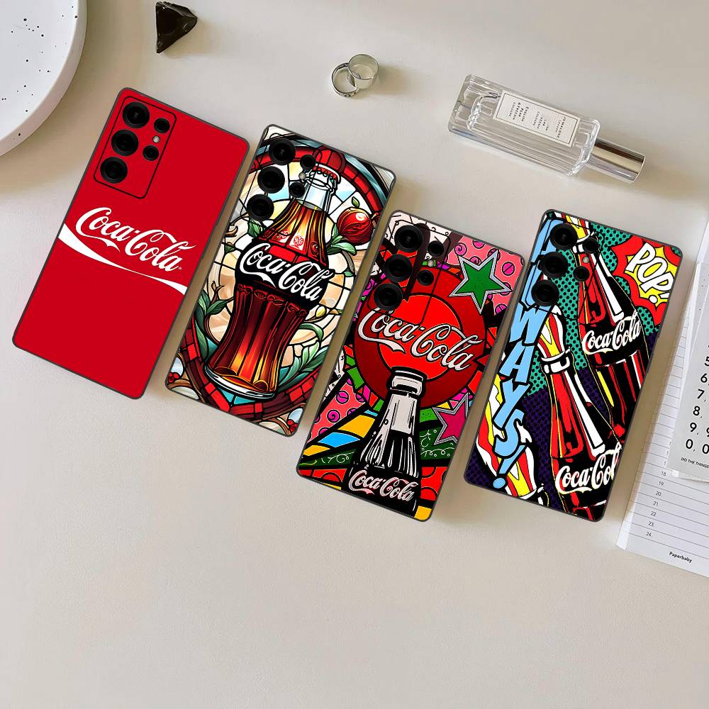 Чехол для телефона Hot C-Coca Drinks C-Cola для Samsung S 24 Fe 25 Ultra Plus 20 Lite 21 30 22 23 24 22 Ultra 5G Fundas
