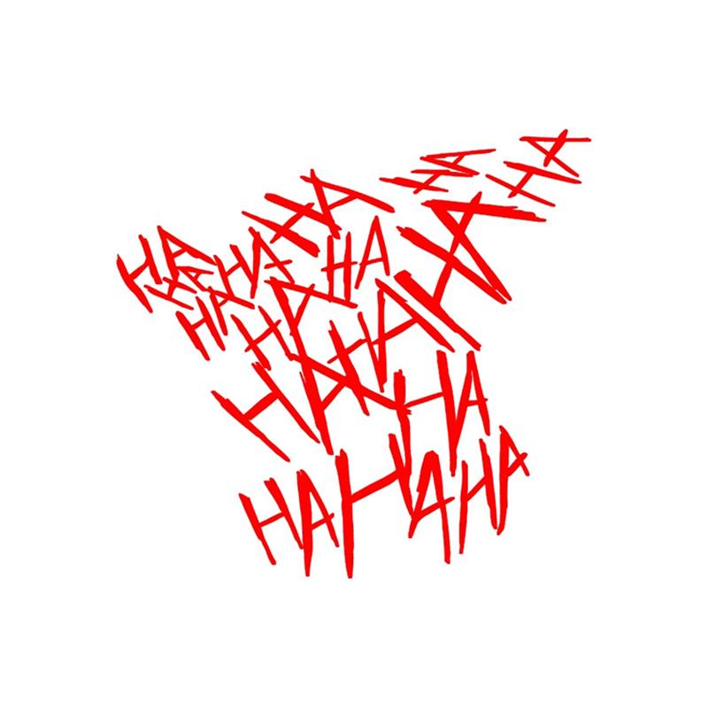 Автомобильная мотоциклетная наклейка HAHAHA Joker, наклейки на мотоциклетный шлем, светоотражающие наклейки для автомобиля, авто, забавная наклейка на шлем, виниловый Стайлинг, Декор