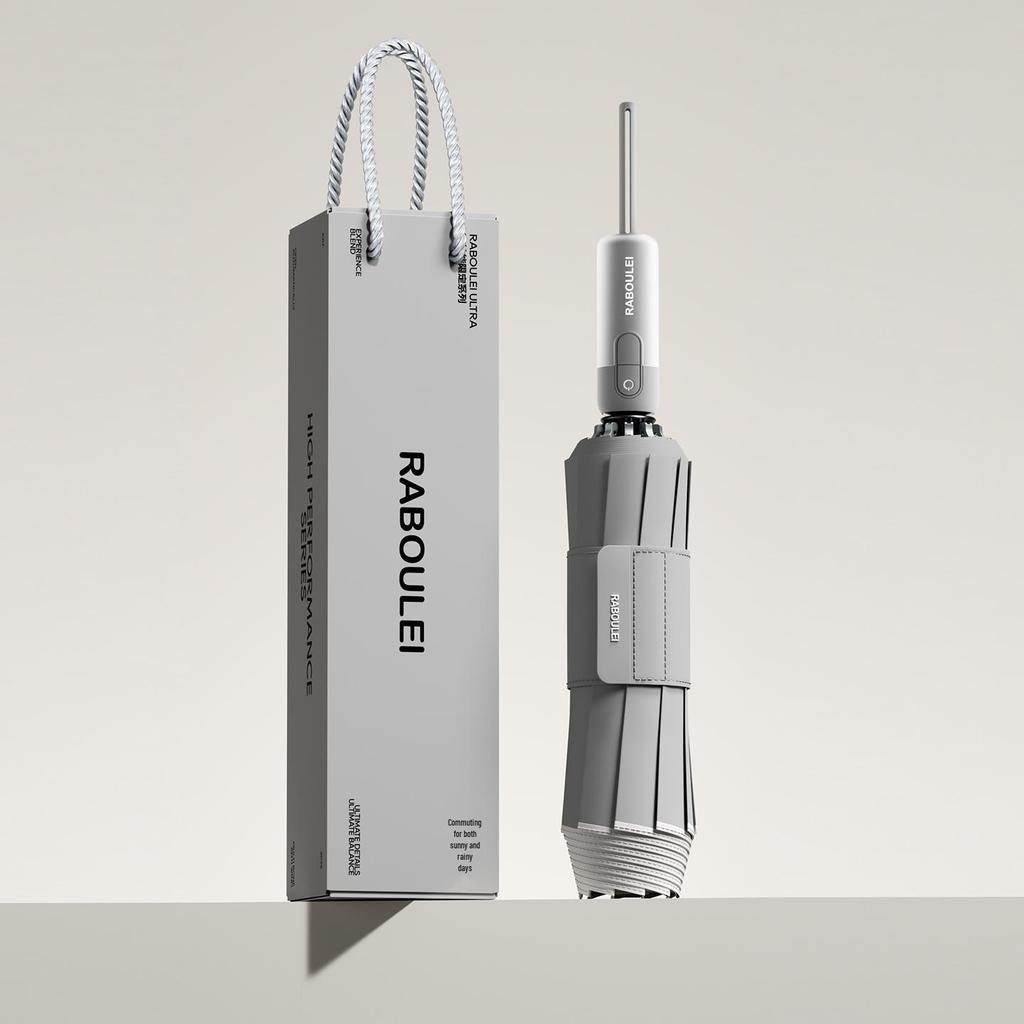 Ультра Обратный Автоматический Ветрозащитный Зонт - Очень Большой, Утолщенный, Усиленный для Сильного Дождя