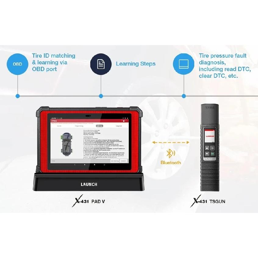 LAUNCH X431 I-TPMS TSGUN Диагностический инструмент для давления в шинах автомобиля 315/433 МГц 2-в-1 RF-датчик для X431 V/V+/ PRO3/ PRO3S /PAD V