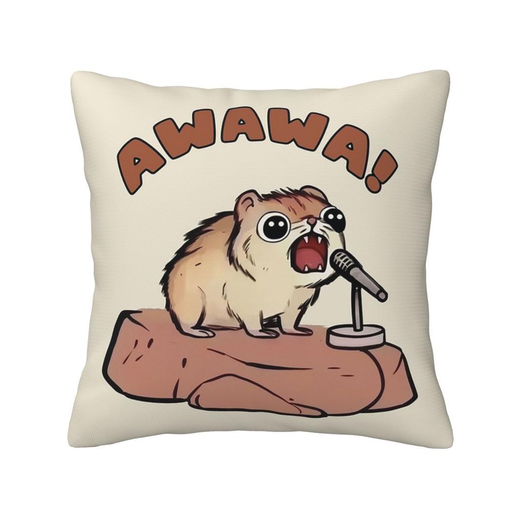 Rock Hyrax Square Pillowcase Pillow Cover Cushion Decor Comfort Throw Pillow for Home Sofa