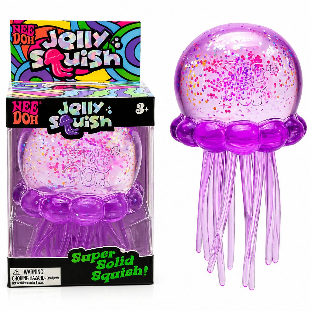 Large-sized Jellyfish Pressing Toy - Maltose Soft Rubber Stress Relief Toy - Gradually Changing Color Slow Recovery Toy