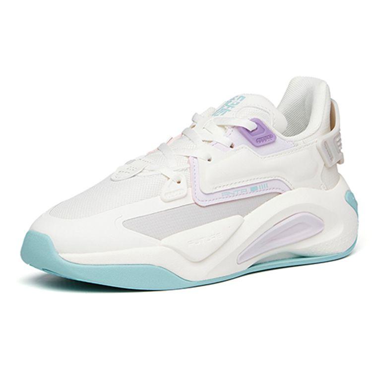 Anta Кроссовки Lifestyle Series Ultra Body Low-Top женские кроссовки белые фиолетовые 122118083S-2
