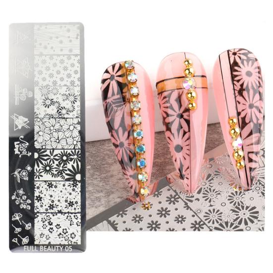 Пластины для штамповки ногтей, изысканный маникюр, дизайн ногтей, изготовление шаблонов из нержавеющей стали, инструмент для ногтей «сделай сам» для женщин