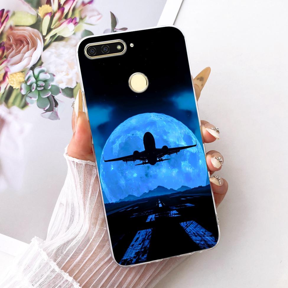 For Huawei Y6 Prime 2018 Case Transparent Cute Fashion Butterfly Funny Painted Casing For Huawei Y6Prime 2018 ATU-L31 ATU-L42