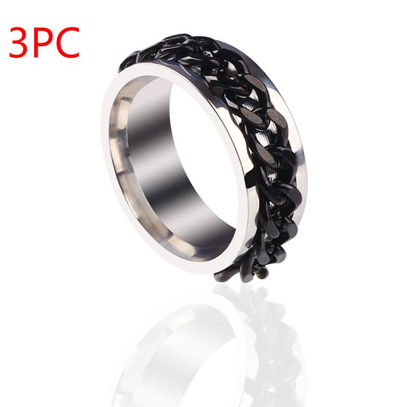 Вращающаяся крышка от пивной бутылки из нержавеющей стали, кольцо-цепочка с артефактом, унисекс