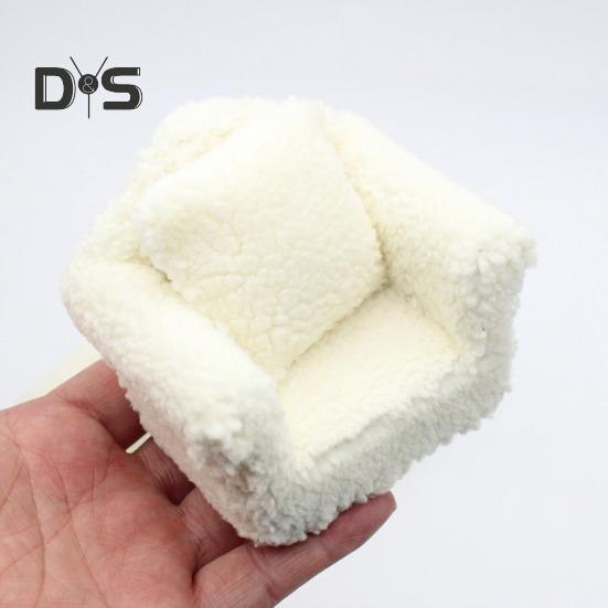 Миниатюрный диван 1:12 масштаб Мини Дом Диван Плюшевая Миниатюрная Мебель Куклы Аксессуары Для Дома Фото Реквизит Подарок для Мальчиков Девочек