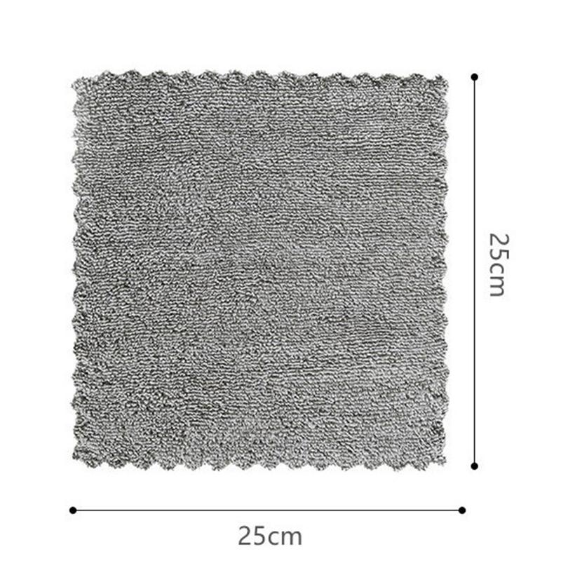 Charm Bamboo Charcoal Microfiber Cleaning Products Degreasing Rag Kitchen Supplies Absorbent Japanese Dish Towel Thickened