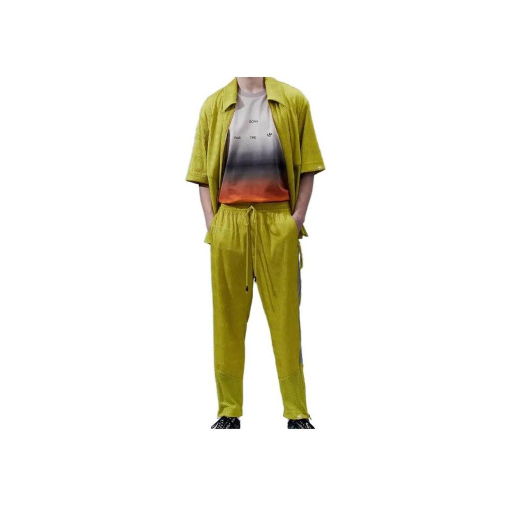 adidas Song For The Mute X Originals FW23 Свободный крой, прямые спортивные брюки с завязками, брюки унисекс, темно-оливково-зеленый IK8597