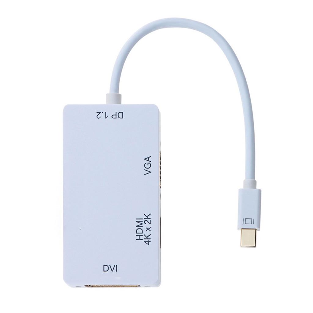 Адаптер Mini DisplayPort к VGA DVI Адаптер 4K Конвертер видеодисплея