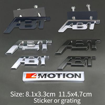 Буквы-эмблема для ABT 4MOTION, передняя решетка автомобиля, сетчатый значок, багажник, крыло, боковая наклейка с логотипом