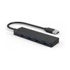 USB-хаб USB 3.0 Тонкий дизайн 5 Гбит/с Высокоскоростная передача данных 4 порта 30 см Питание от шины Легкий Совместим с Windows/Mac/PS 4/PS 5/Chromebook