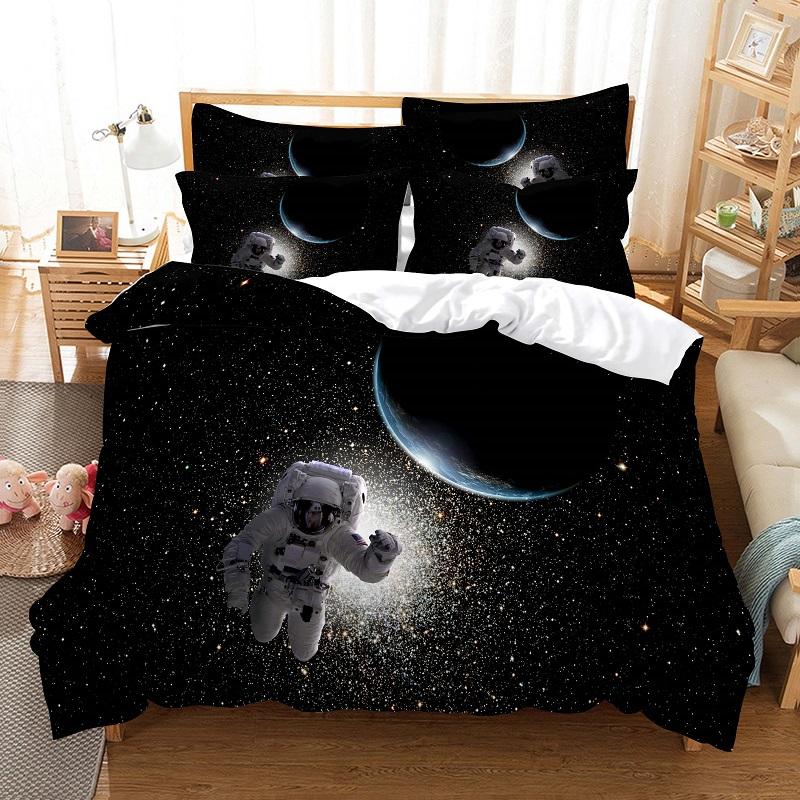 Комплект постельного белья Starry Sky, пододеяльник Planet, 3D постельное белье, модный дизайн, украшение, комплект постельного белья King, комплект двуспальной кровати, комплекты постельного белья