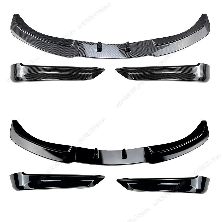 Front Bumper Lip Splitter Diffuser For BMW 3 Series E90 E91 318i 320i 330i 2005-2008 Pre-Facelift ABS Body Kit Tuning Spoiler