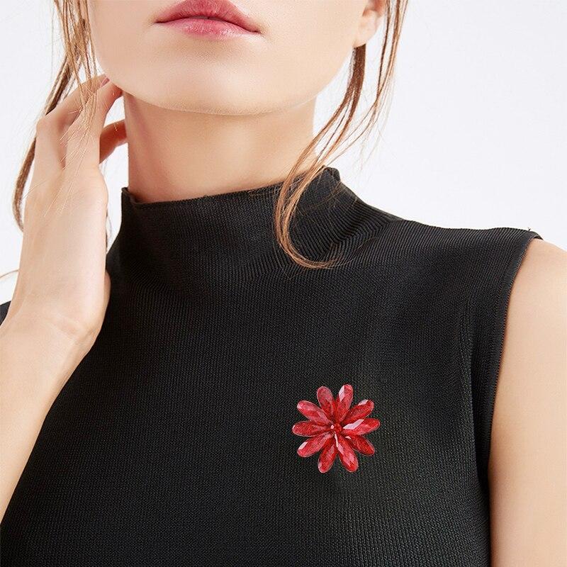 Blucome Новейшие блестящие броши со стразами и цветами для женщин и девочек, костюм, сумка, шарф, булавки для корсажа, ювелирные аксессуары, подарки