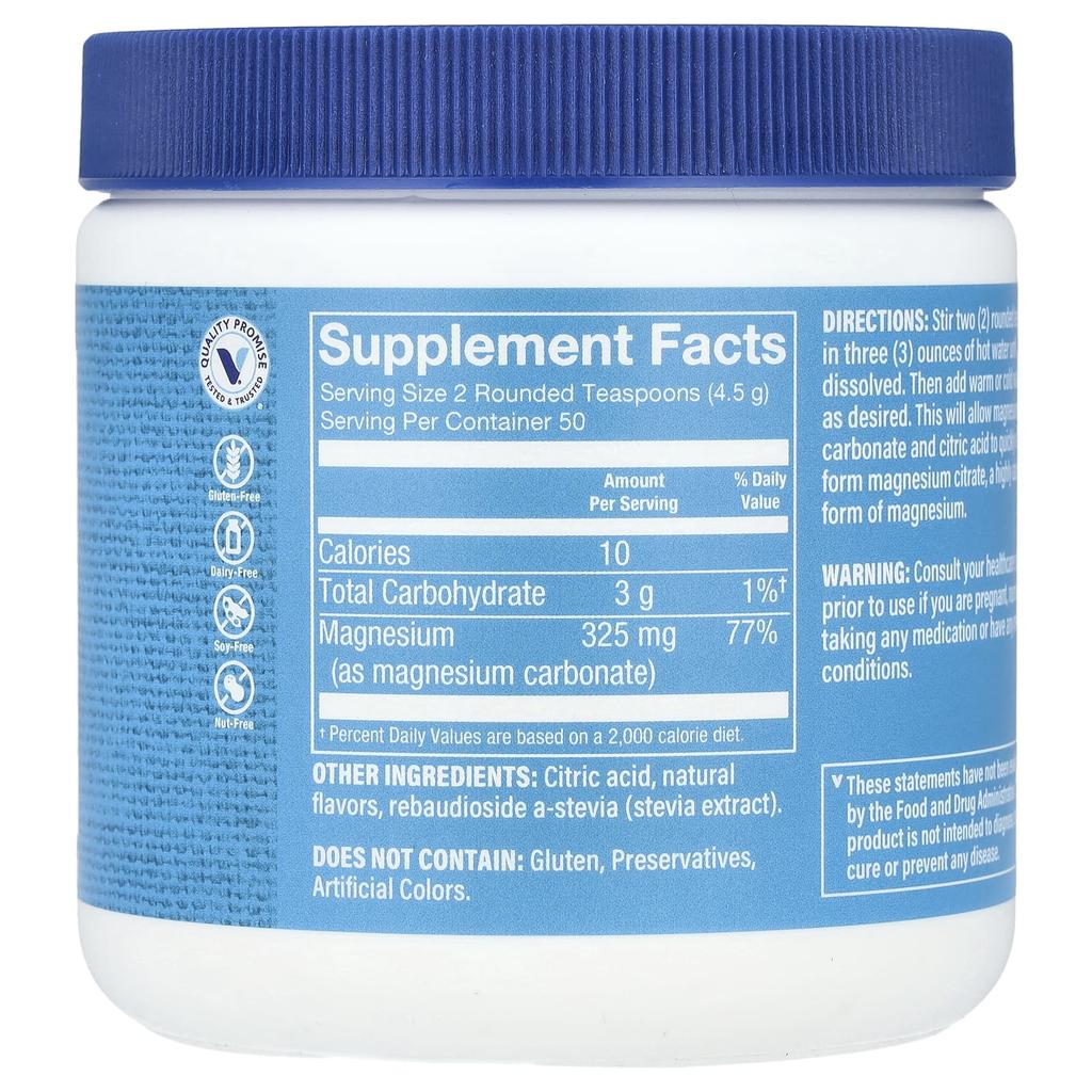 Calm Zone®, Magnesium, Raspberry Lemon, 225G (8Oz)