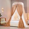 Романтическая принцесса, купол, москитная сетка, градиент, двойные цвета, кружевной балдахин для кровати, трехдверная подвесная сетка для кровати, занавеска