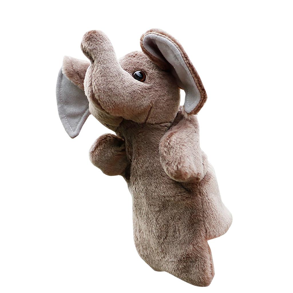 Cute Cartoon Doll Lids Glove Hand Puppet Plush Elephant Finger Toy