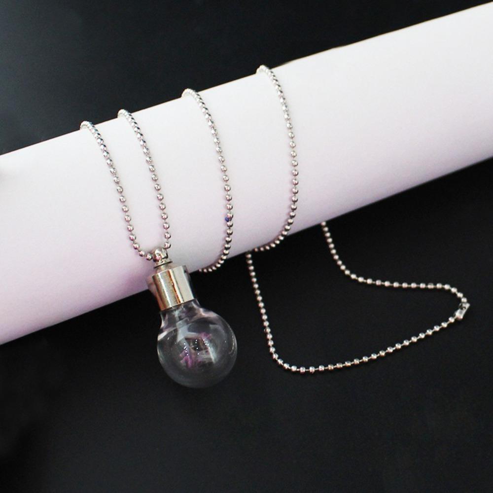 Ожерелье с заполняемым флаконом и цепочкой из шариков, ожерелье с подвеской в виде бутылки, новые ожерелья из стеклянных бутылок