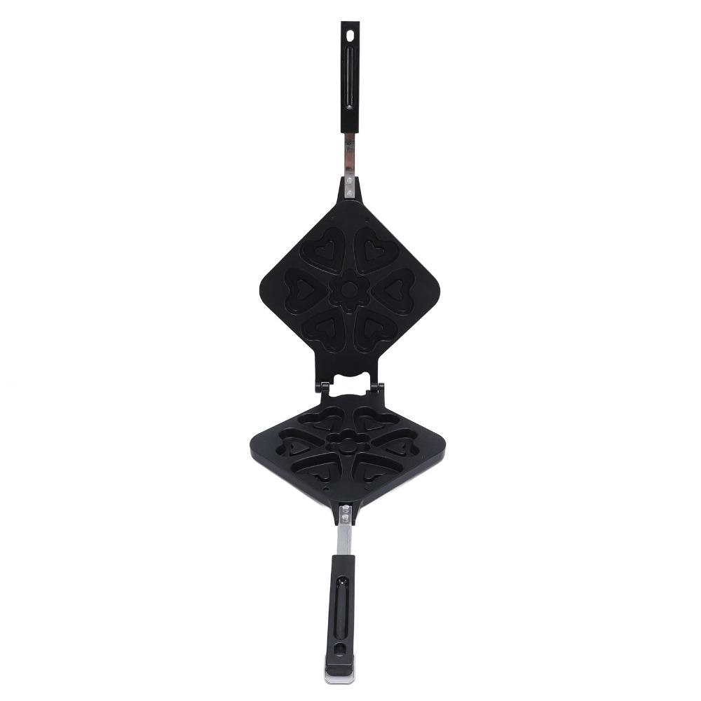 Nonstick Coating Heart Waffle Maker Pan Double Sided Waffle Baking Mold Breakfast