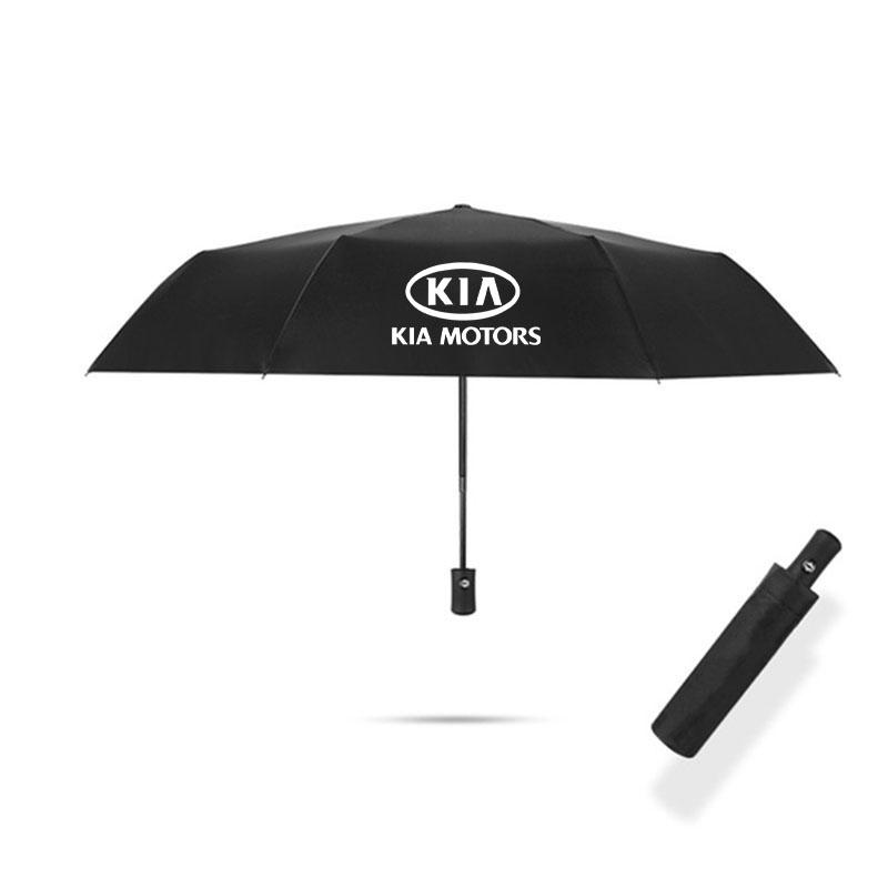 2026 Hot Car Sticker Car Fully Automatic Compact Folding Custom Umbrella For Kia Sportage Cerato Optima K2 K3 K4 K5 Rio Picanto