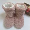 Winter Women Slippers Shoes Winter Couple Floor Socks Adult Non-Slip Thickening Velvet Indoor Dance High-Tube  Plush Slippers