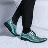 Men's Fashion Party Leather Shoes Patent Leather Pointed-toe Shiny Shoes Men Dress Business Grace Shoes Men Wedding Casual Flats