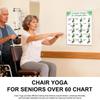 1 Pieces Personal Trainer Chair Plan Yoga Guide Chair Yoga Poster 11-Day Workout Poster For Senior Beginner Mobility Balance