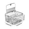 Push-type Jewelry Box Large Capacity Desktop Trash Can  for Headband Bows Cotton Swab Organization