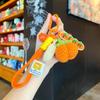 Exquisite Hand-Woven Wool Crochet Persimmon Peanut Keychain Pendant