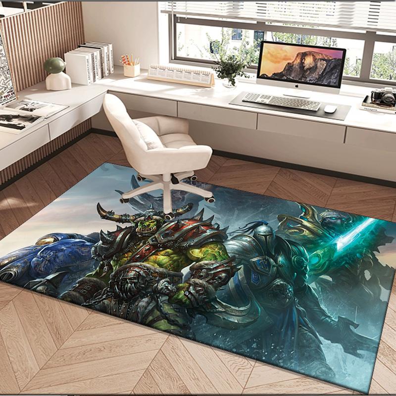 1PC rug World Of Dragon Battle Warcraft Carpet, Chair Rug,Area Rug for Office Bedroom living rooms bedroom, Doormat decor Christmas fan gifts