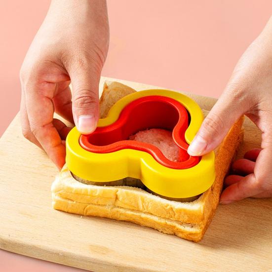 Форма для сэндвичей в форме милого сердца, звезды, круглого динозавра, для выпечки печенья, инструмента для резки тостов, запечатывания арахиса/масла/желе