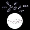 50 Pairs Screw-On Oval Silicone Nose Pads For Glasses Eyeglass New,