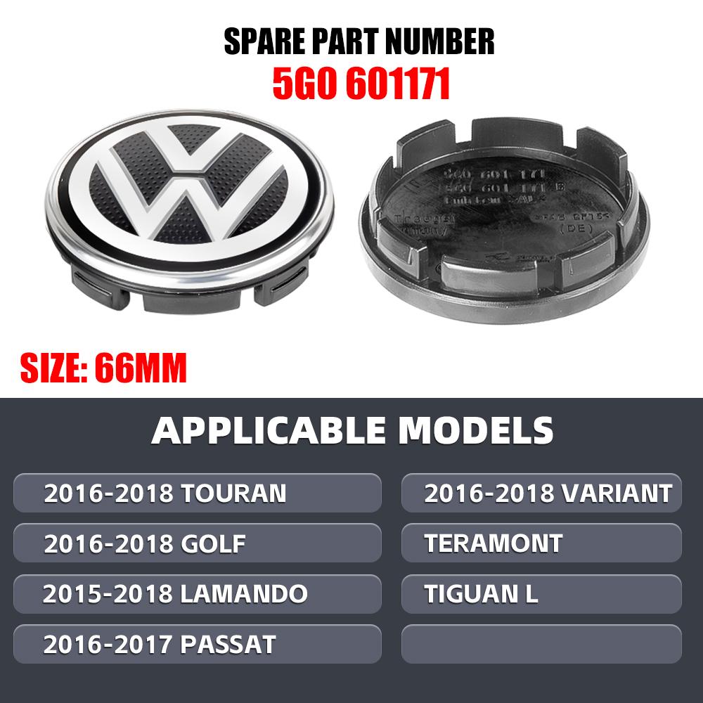 HIJK1 Emblems 56/65/66MM Car Wheel Center Hup Caps Wheel Cover For Volkswagen Passat CC Tiguan L Golf 6 Variant Touran Sagitar GTI VW