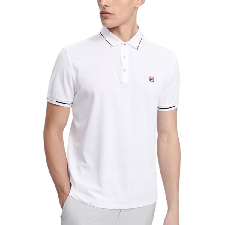 FILA Polo Shirt Men's Standard White WT F51M523101A-WT