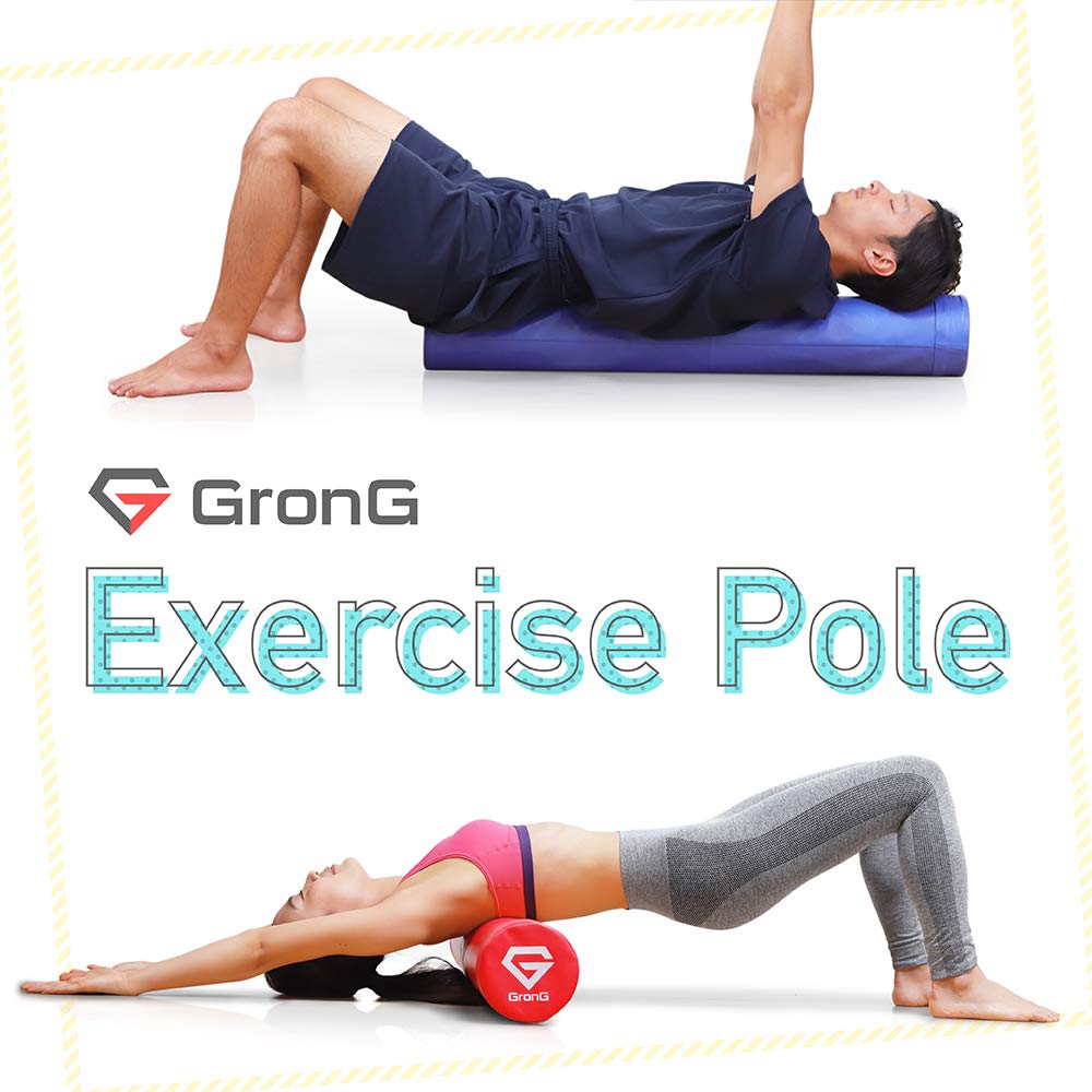 Grong Stretching Pole Yoga Pole Long 98cm Diameter 15cm Soft Type Ivory