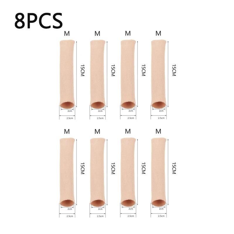 1/2/4 шт. Силиконовый чехол Разрезная ткань Разделитель пальцев ног Распорка Трубка Рукав Накладки Вальгусный корректор Защита молоткообразного пальца Уход за пальцами ног
