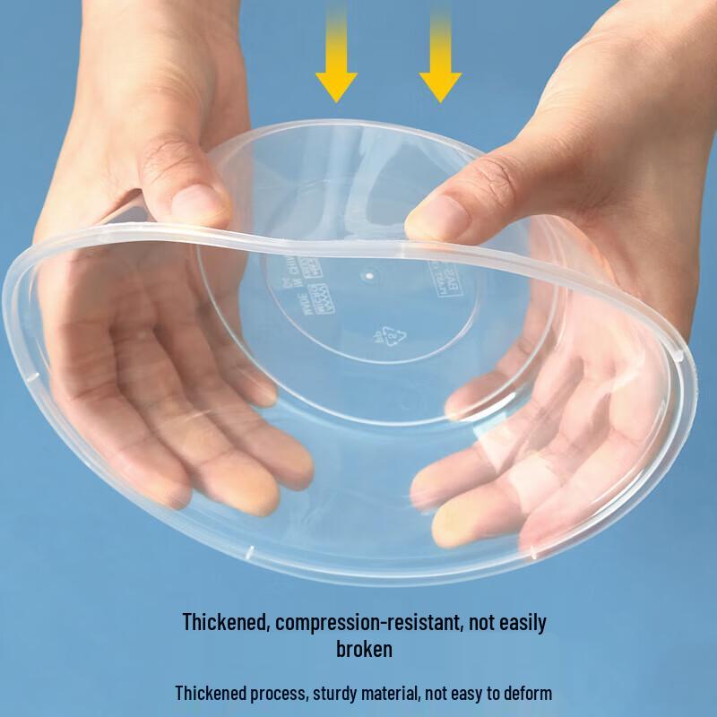 Yang Ge Disposable Round Transparent Plastic Food Containers with Lids