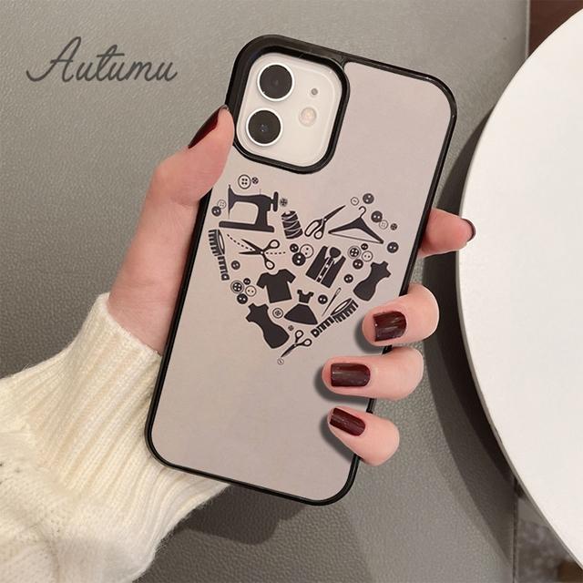Чехол для телефона с мультяшной швейной машинкой для iPhone 11, 12, 13, 14 Pro Max mini X XR XS SE 2020 5 6S 7 8 Plus, чехол для Samsung Galaxy S21 S22