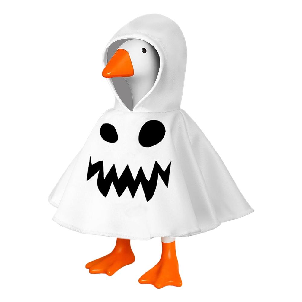 7-дюймовая толстовка с капюшоном для Хэллоуина для статуи гуся, миниатюрная одежда, толстовка для настольного гуся, декор стола