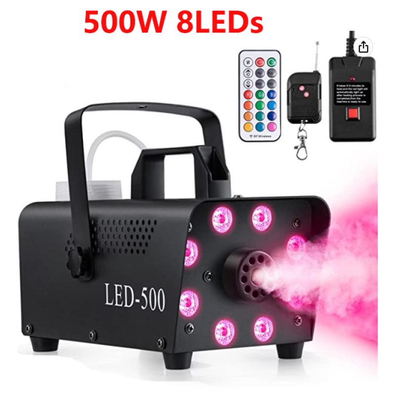 500 Вт дымовая машина LED RGB беспроводной пульт дистанционного управления DJ диско дымовая машина для рождественской вечеринки свадьбы Хэллоуина сценический эффект тумана