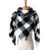 Spring Autumn Winter Shawl Ladies Plaid Triangle Scarf