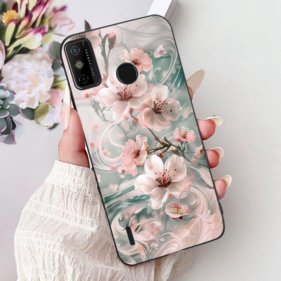 For Tecno Spark 6 Go KE5j KE5k Case For Tecno Spark Go 2020 KE5S Cover Silicone Cute Fashion Flowers Funny Painted Back Cover