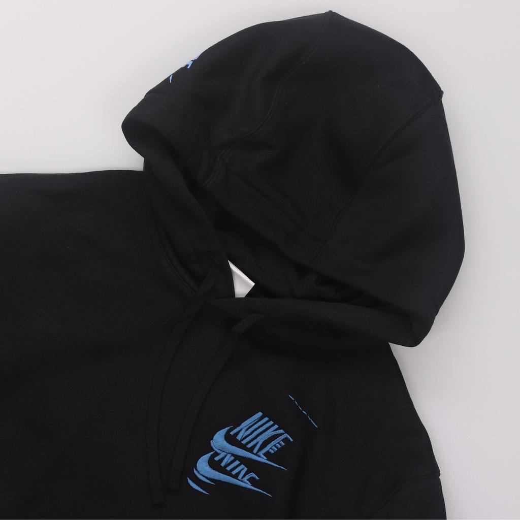 Nike Embroidered Logo Hoodie Pullover Unisex Tops Black DM6874-010