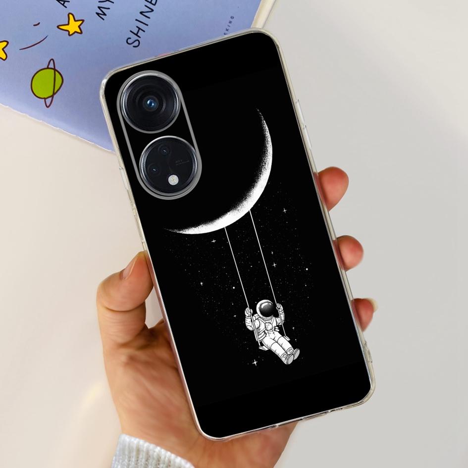 6.43" For OPPO Reno8 T 4G Case Soft Silicone Cover Cute Fashion Printed Bumper Funda For OPPO Reno 8T CPH2481 Coque Reno8T Cover
