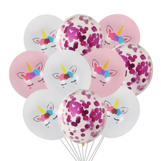 10 шт/30 шт детские единороги конфетти шары мультфильм латексный шар для С Днем Рождения Baby Shower MIT