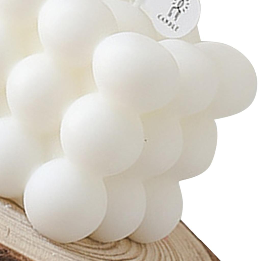 Cube Decorative Candle White Long Lasting English Pear Freesia Paraffinic Magic Cube Scented