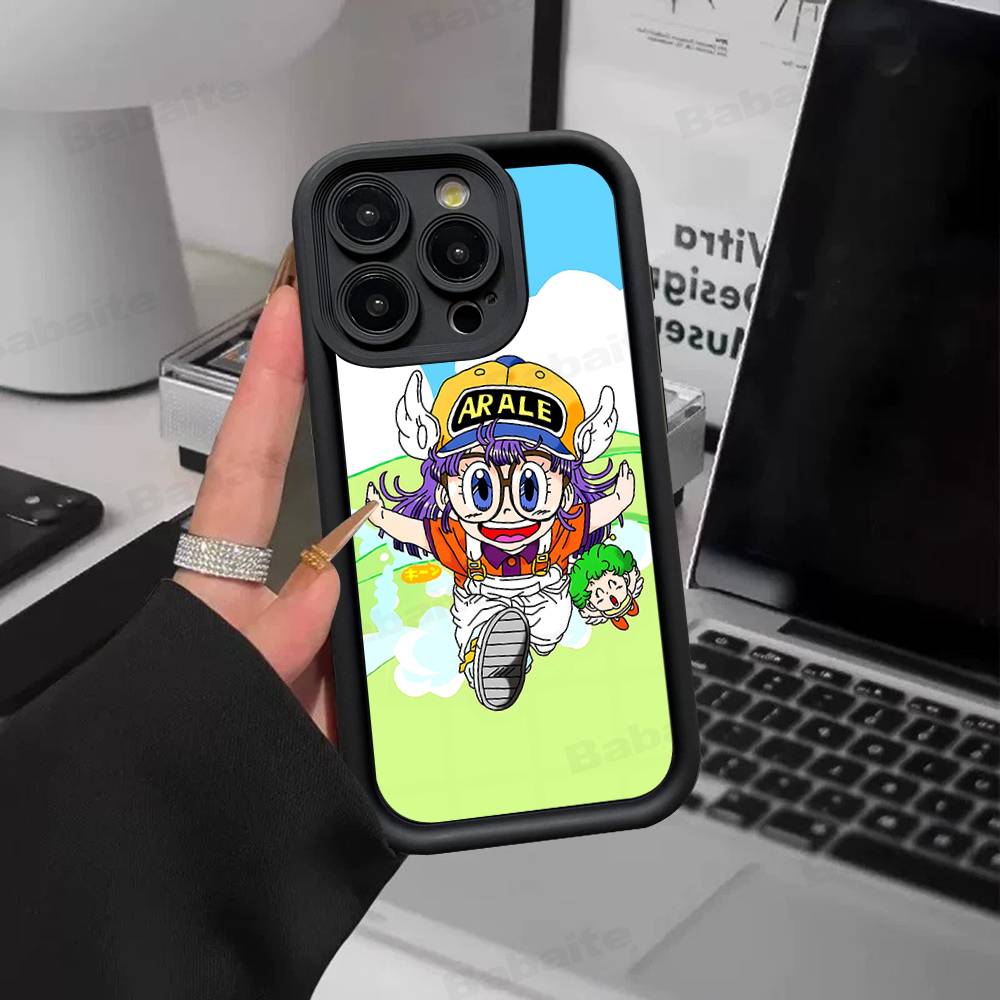 Cartoon Dr Slump Arale Silicone Soft Phone Case For IPhone 17 16 14 13 12 11 15 Pro Max Plus Air Cover