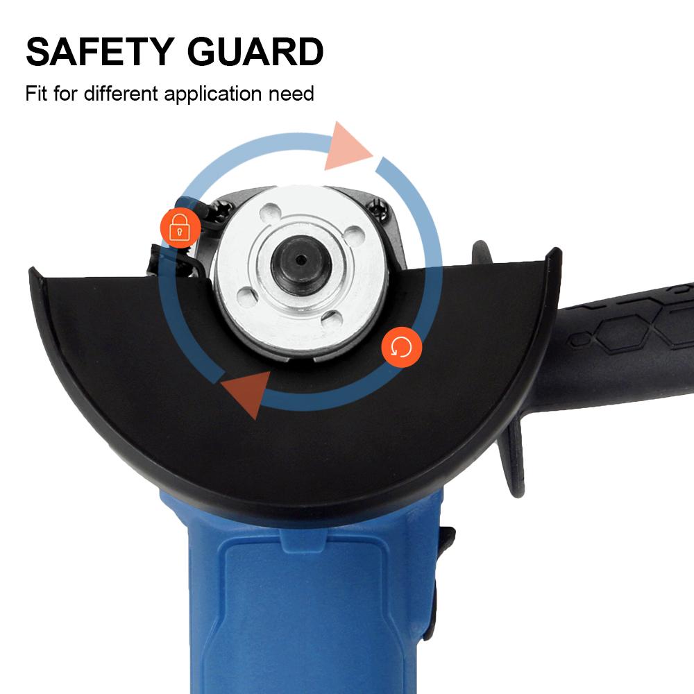 Электроинструменты для шлифовальной машины, 6 А, 750 Вт, 11000 об/мин, угловые шлифовальные инструменты 4-1/2 дюйма с 3-позиционной регулировкой