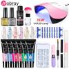 Набор поли УФ-гелей Mobray для маникюра, 15 мл, набор блестящих прозрачных гелей для ногтей для наращивания ногтей с лампой для сушки ногтей, инструменты для дизайна ногтей